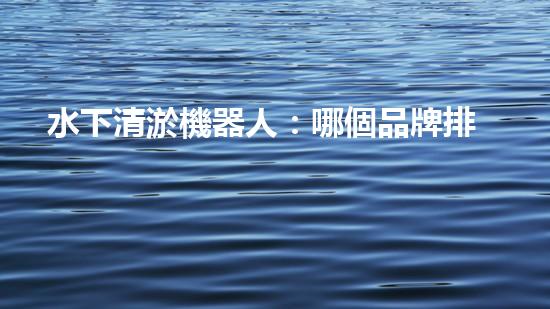 水下清淤機器人：哪個品牌排行榜上的霸主能在水下世界中獨領風騷？